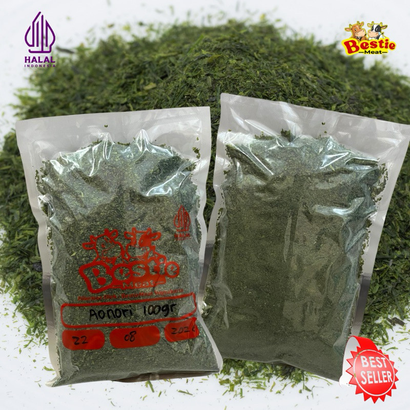 

Aonori Bubuk Nori Halal | Ao Nori Seaweed Powder | Nori Tabur 100gr