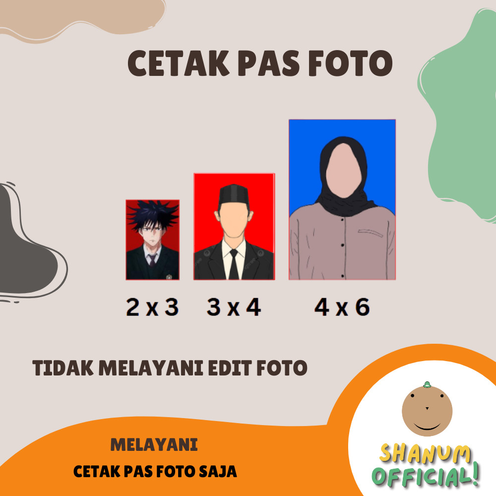 [OGIFT] Cetak Foto Lamaran Kerja / Cetak Pas Foto Ukuran 2 x 3 / Cetak Pas Foto 3 x 4 / Cetak Pas Fo