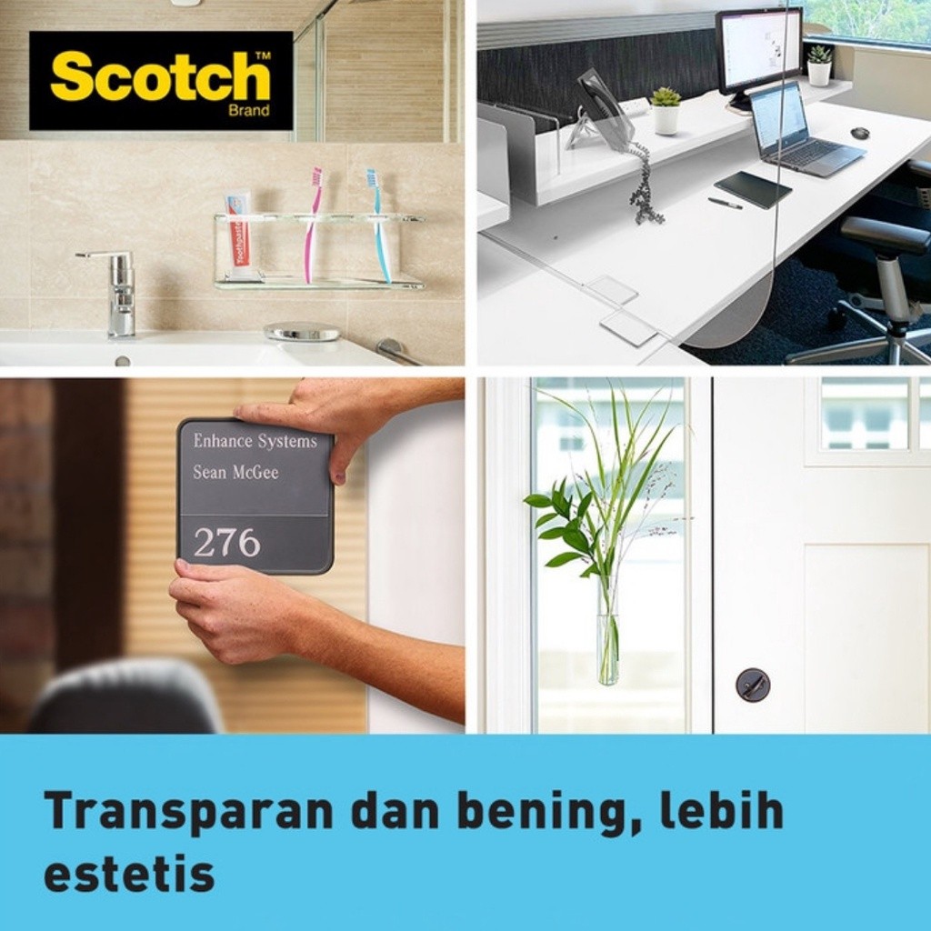 

JAMIN MURAH !!!3M Scotch Double Tape Transparan VHB Mounting indoor outdoor. Varian 4010c (21mm 2m) & 410-S19 (19mm 1,5m)(BISA LANGSUNG ORDER)