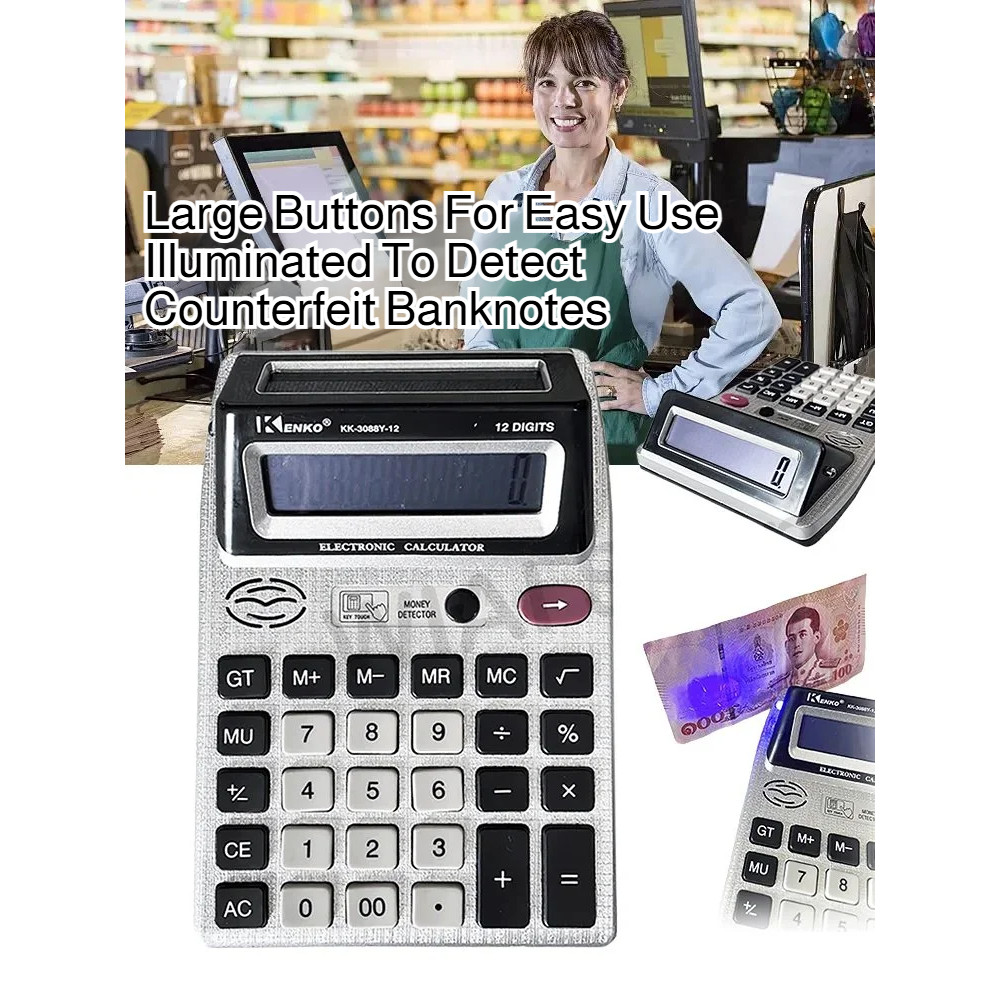 

❤️COD⚡DOUBLE DISPLAY✨ Kalkulator Meja 12 Digit 2 Layar - Kalkulator Akuntansi Profesional dengan Tombol Jumbo dan Baterai Tahan Lama Model 8101 / Dengan fungsi verifikasi uang kertas