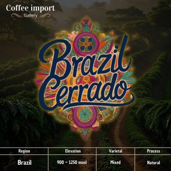 

Brazil Cerrado Natural | Green bean arabika 500gr