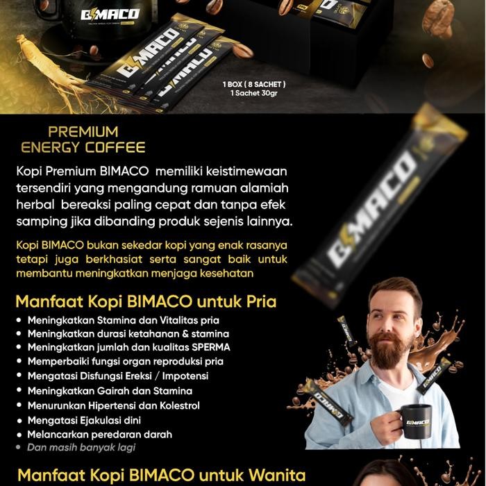 

BIMACO Minuman serbuk kopi Ginseng + Colagen