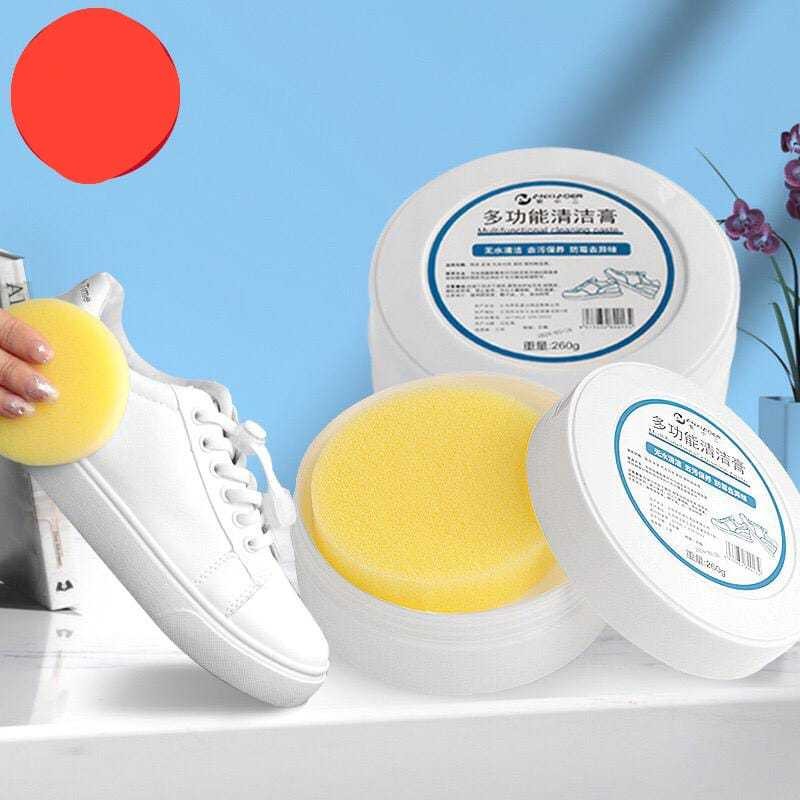 CREAM Pembersih Sepatu + Spons/Krim Pemutih Sepatu/Pembersih Sepatu/Pembersih Sepatu Bulat/Foam Pemb