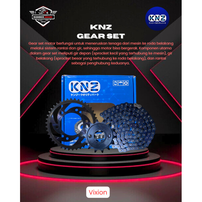 KNZ Gear Set Vixion