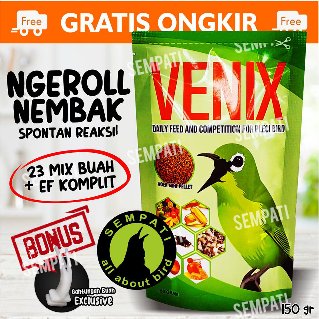 SEMPATI Venix Pur Pakan Pleci Booster High Protein Dosis Full Ngebren Voer Makanan Harian Lomba Mix 