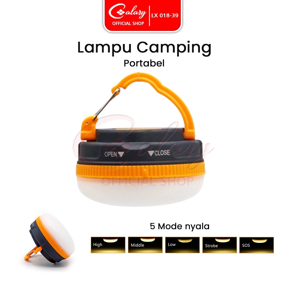 Lampu LED Gantung Emergency Cas Baterai Bohlam Multifungsi Outdoor 018-39