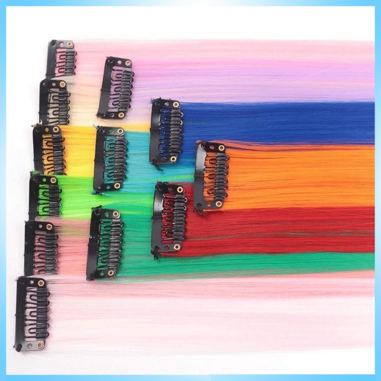Smoothing Hair Clip Wig / Hair Clip Wig Colour Highlight / Wig Jepit Rambut Palsu / Wig Jepit Extens