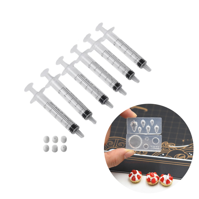 

Polymer Clay Tool Mini Nozzle Set Cake Decorating Cream Dessert Food Toy DIY Intricate Designs Flowers Pottery Craft Supplies