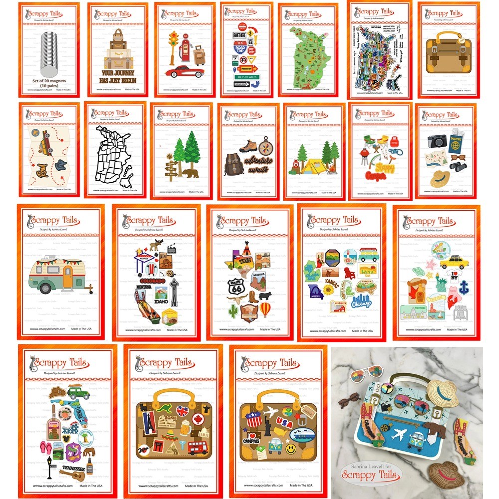 

Camping Travel Holiday Metal Cutting Dies And Stamps For Scrapbooking Stencil Embossing Mold DIY Paper Cards Craft Cutting