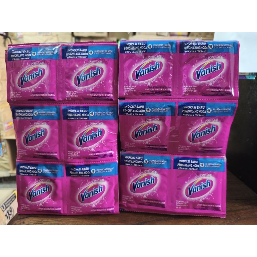 Vanish cair sachet 15ml 1 renteng isi 24pcs
