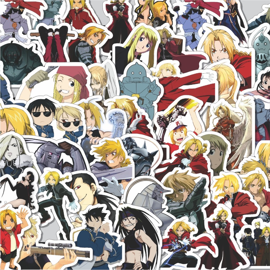 

Stiker Cutting Pack Stiker Anime Series Full Metal Alchemist Character Mix 4 Isi 100Pcs Series Aesthetic Lucu Keren Untuk Koper Bahan Vynil