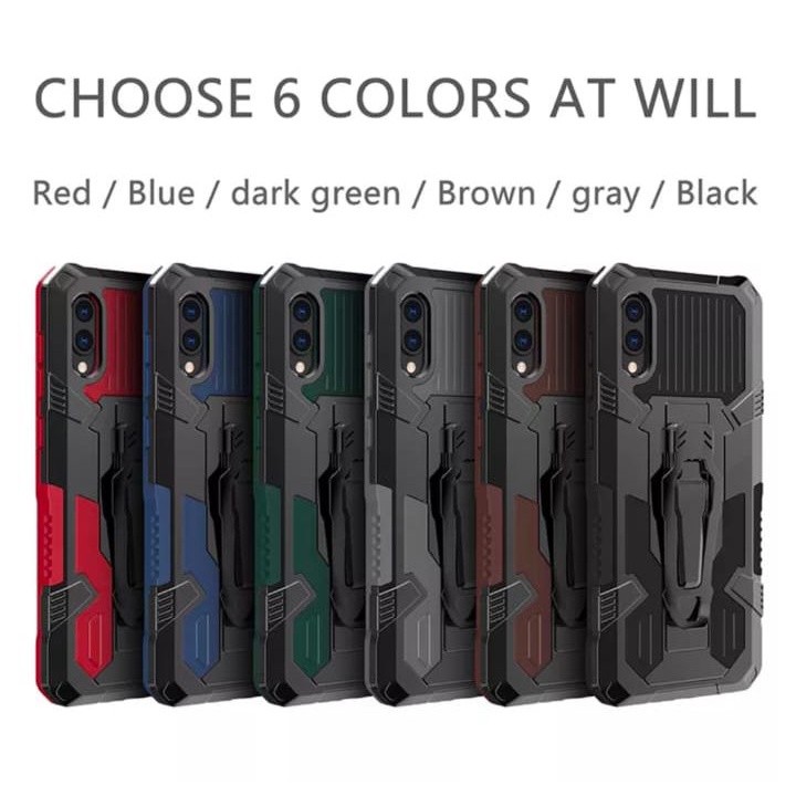 OPPO A5 A9 2020 A31 A53 2020 CASE I CRYSTAL ROBOT SOFT HARD CASE PRIA CASING KICK STAND SILIKON PELI