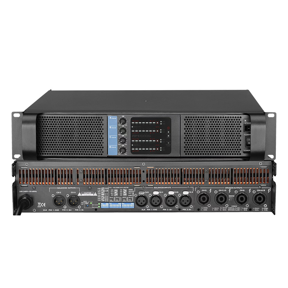 Original LOGO FP10000Q 4x1350W 8OHM Professional Digital Power Amplifier 4 Channel TD Class DJ Subwo