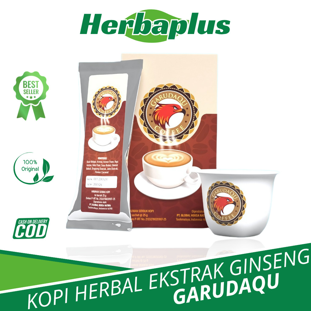 

Kopi Herbal Garudaqu Ekstrak Ginseng Untuk Stamina & Aman Di Lambung