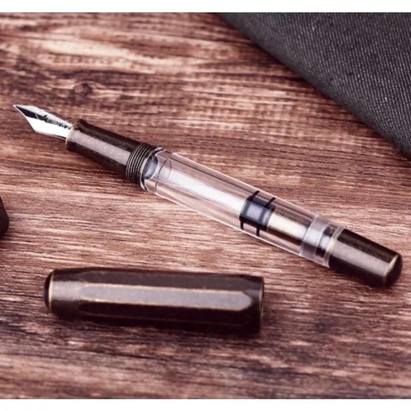 

MOONMAN Final Craftsman T1 Handmade Resin Pen Piston Ink Absorbing High Capacity Aluminum Alloy Pen Holder Ink Storage Pen
