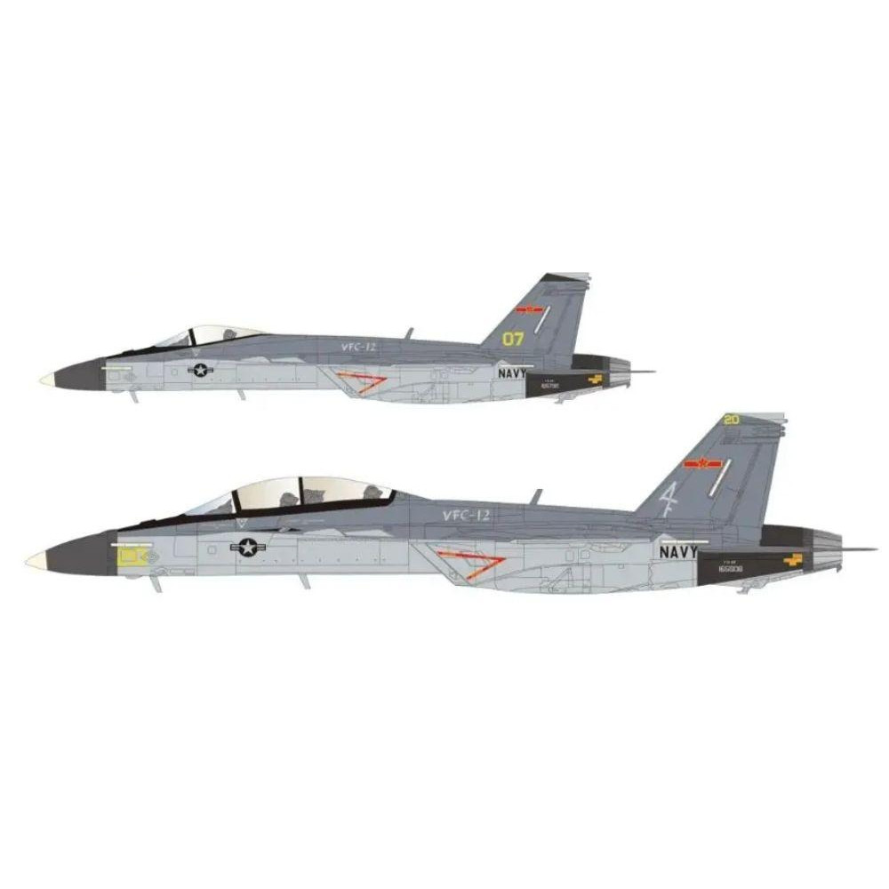 

FAB FD48068 1/48Scale F/A-18F BuNo 165808 VFC-12 NAS Oceana 2024