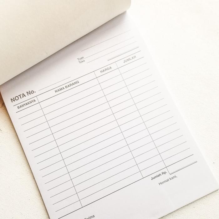 

Nota Kontan Paperline 1/2/3 PLY NCR - 1PLY, 108x155mm