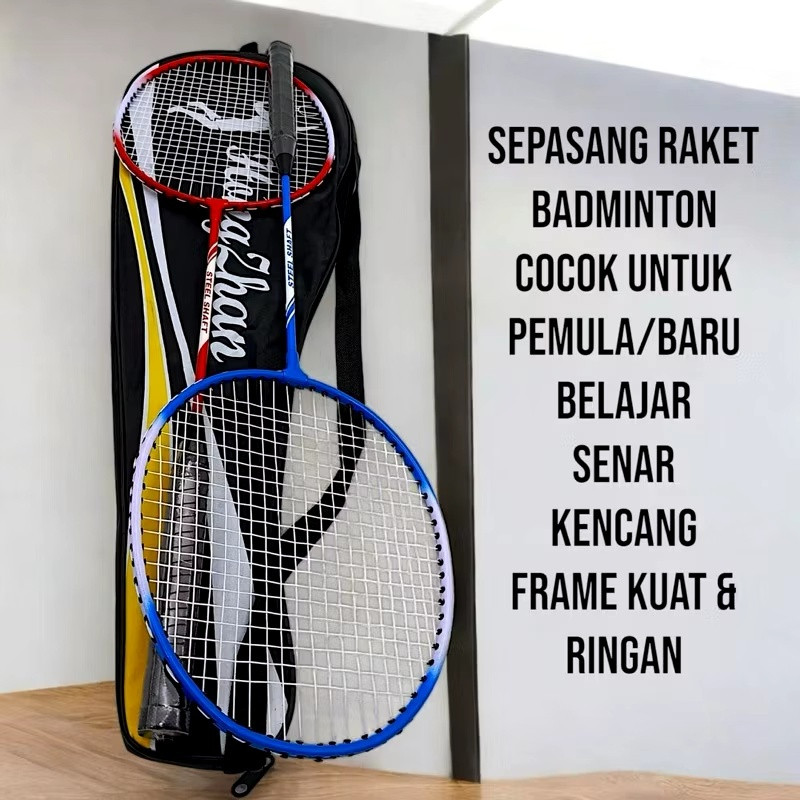 Raket Bulu Tangkis Isi 2pcs/Raket Badminton /Raket Bulutangkis