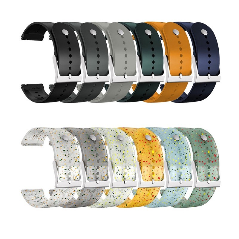 New 22mm Original Transparent Silicone Watch Band Straps For SUUNTO 5 PEAK Samrtwatch Sprot Wristban