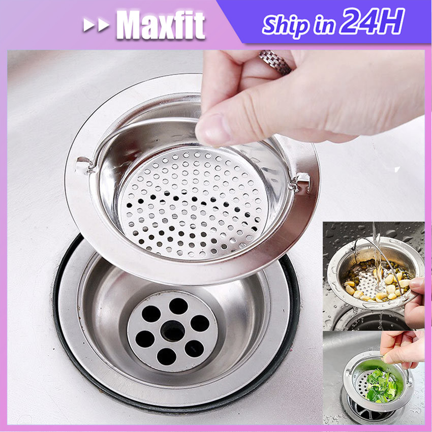 9/11Cm Saringan Wastafel Dapur Stainless Anti Mampet Sink Filter Sampah Bak Cuci Piring / Saringan W