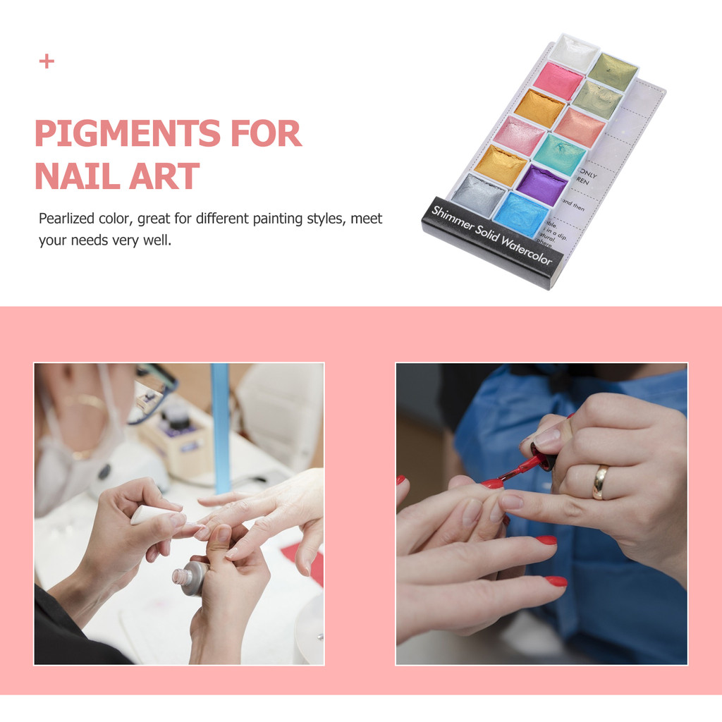 

Mica Pearl Pigment Set Glitter Eyeshadow Watercolor Glue Powder Painting Manicure