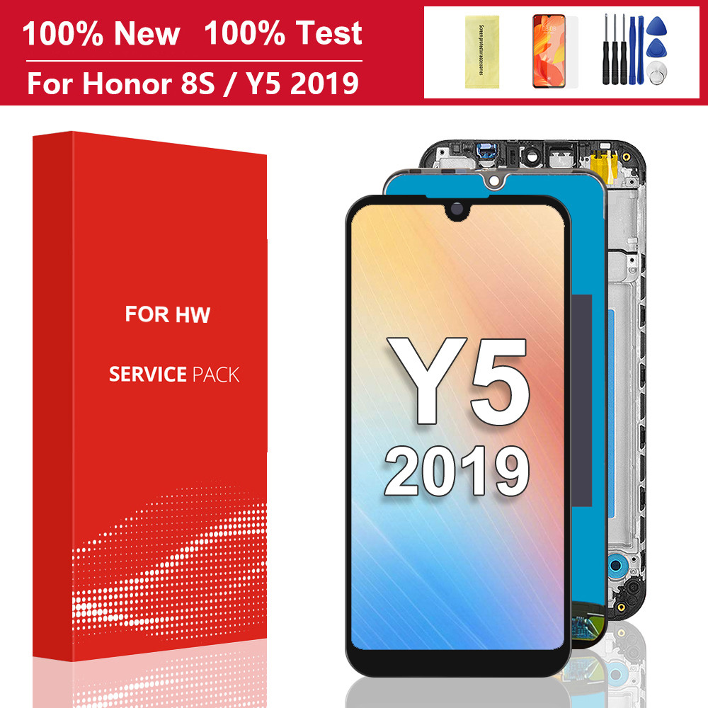 5.5'' For Huawei Y5 2019 LCD Display Tou Screen With Frame For Honor 8S LCD Screen Y5 2019 Display A