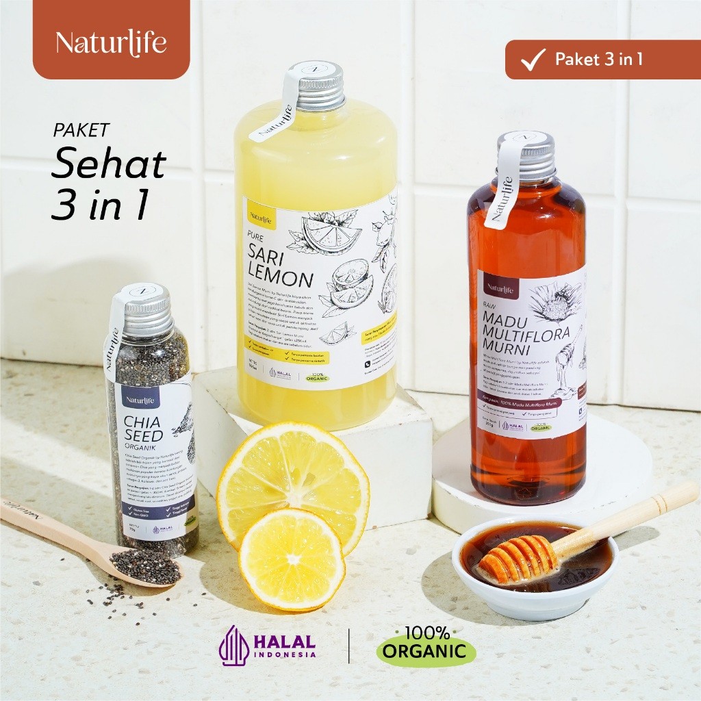 

SARI LEMON CHIA SEED MADU HUTAN/MULTIFLORA PAKET 3 IN 1 ORIGINAL ORGANIK 500ML NATURLIFE SARI LEMON FRESH / AIR LEMON SARI LEMON FRESH SARI LEMON CALIFORNIA / SARI LEMON FRESH SARI LEMON PURE MADU HNI ATTAUBAH AL HIDAYAH HPAI NUTRIFARM DARIBUMI BEORGANIK