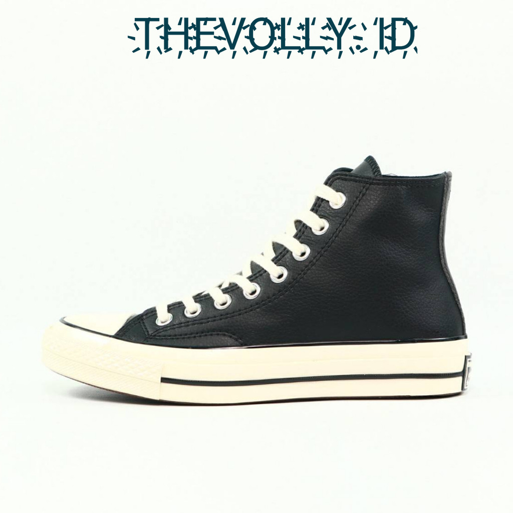 Sepatu Converse All Star Chuck Taylor 70s High Leather Black White BNIB Original / Sneakers Pria