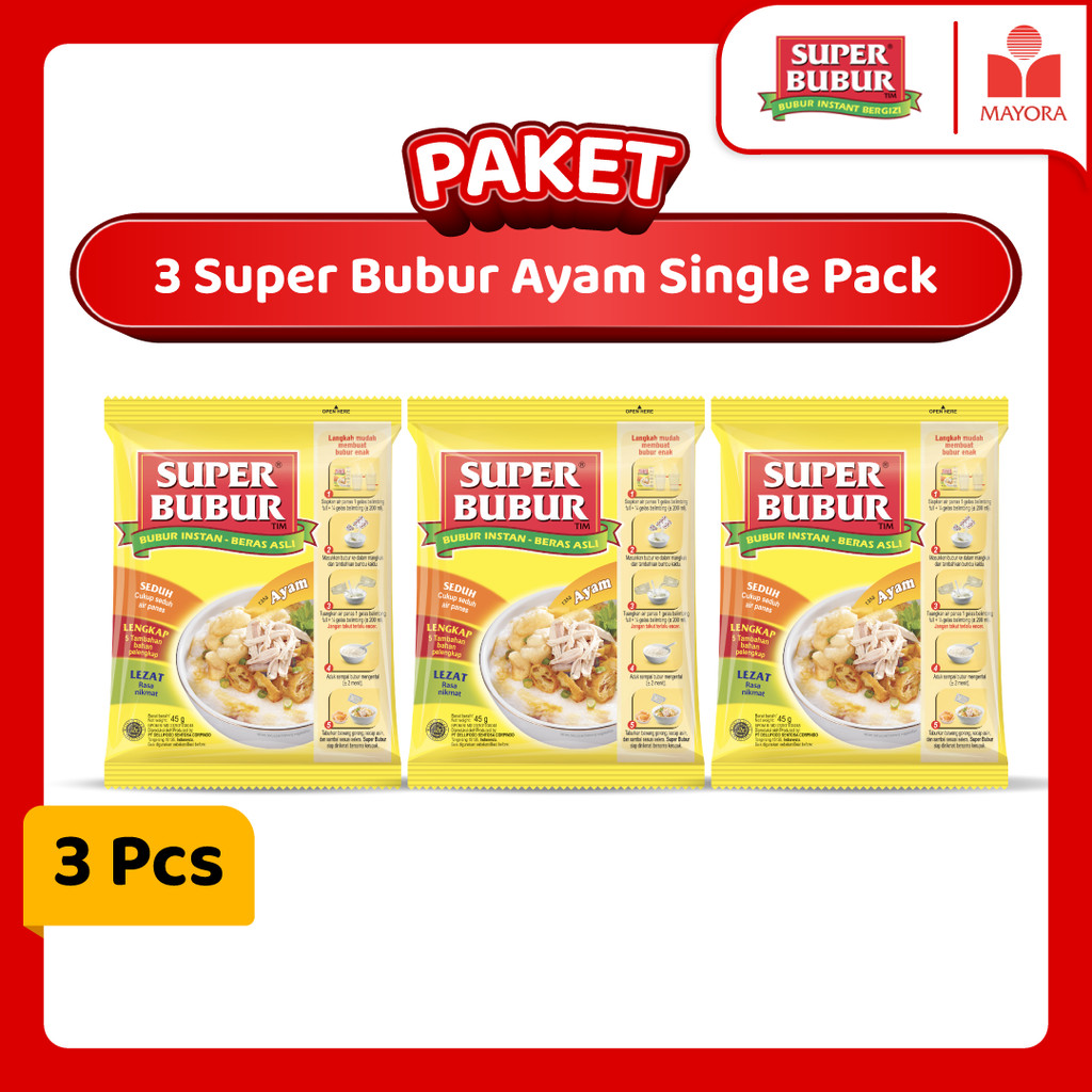 

Paket 3 Super Bubur Ayam Single Pack