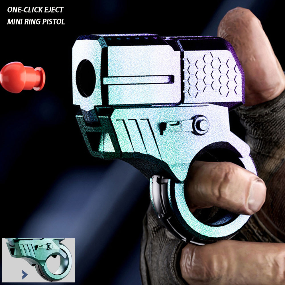 Alloy Gun Fidget Ring Edc Fidget Spinner Metal Hand Spinner Adult Fidget Toys Adhd Tool Anxiety Stre