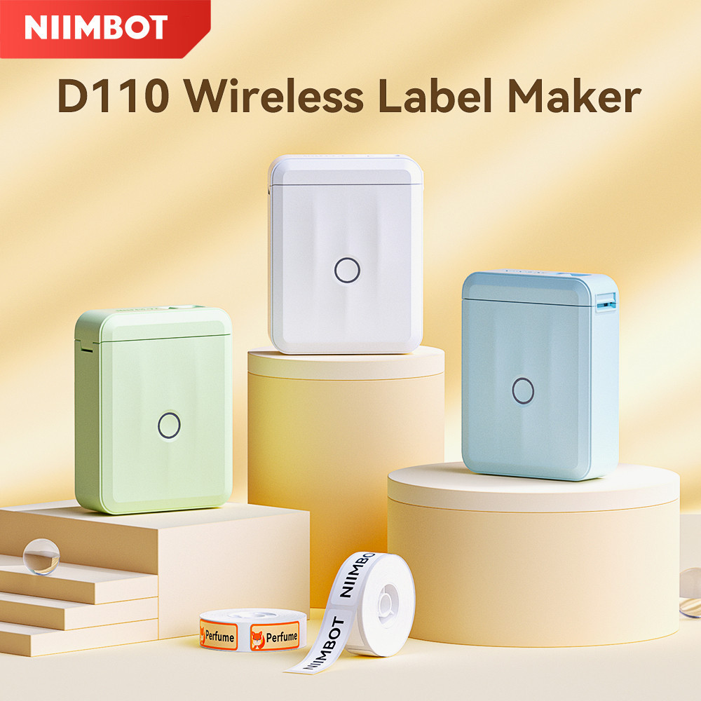 

Niimbot D110/D11/H1S Mini Thermal Label Printer Portable Paper Maker Wireless Sticker Machine Inkless Labeller for Office Home