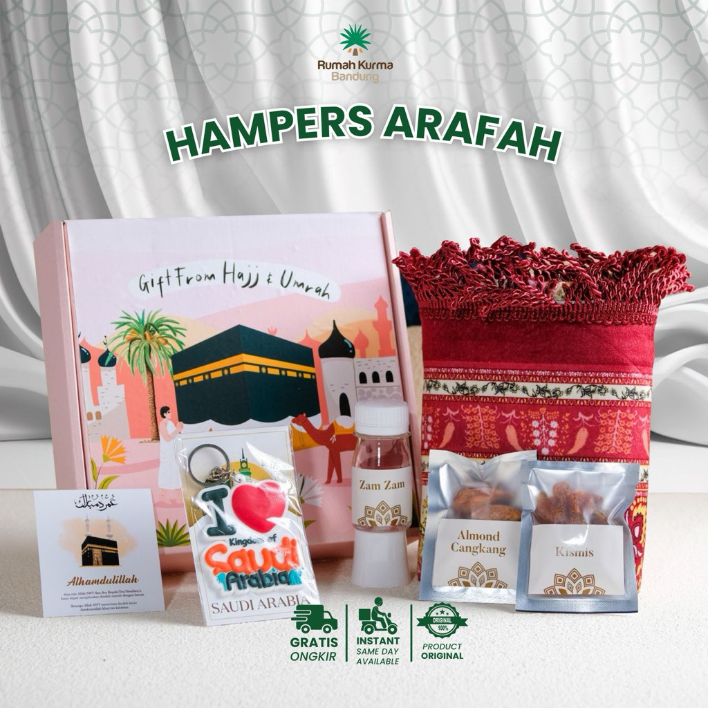 

Paket Arafah Box Ekslusif Hampers Sajadah Oleh Oleh Haji Umroh