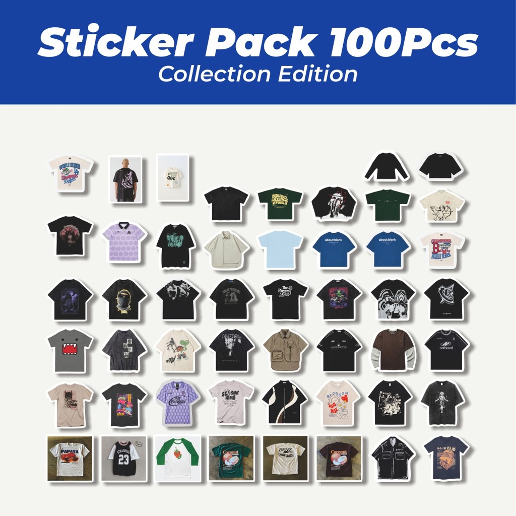 

Hot Stiker T-Shirt V3 Lucu Anti Air Stikers Berperekat Waterproof Sticker Decal Buat Motor Helm Buku Journal Koper Casing HP Laptop Botol Minum