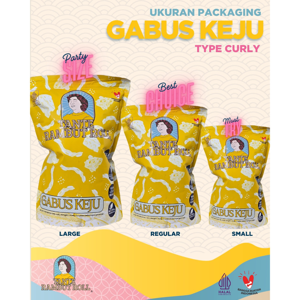 

CURLY - Tante Rambut Roll Cheese Stick Telur Gabus Keju renyah dan gurih