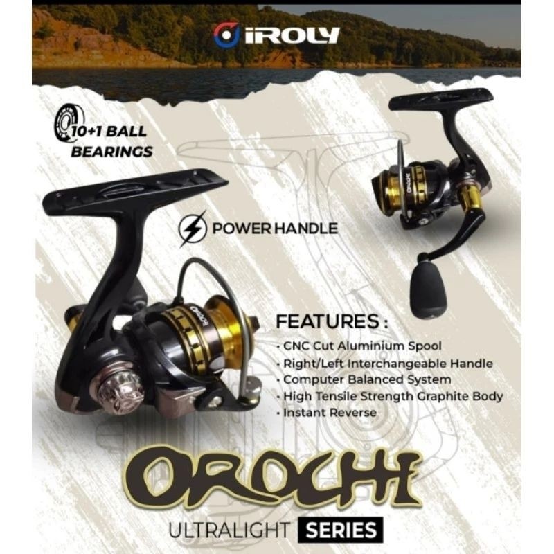 REEL PANCING SPINNING UL IROLY OROCHI 500 800 POWER HANDLE