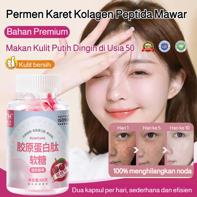 

❤️COD + Gratis Ongkir❤️60 Glutathione Gummies | Suplemen Kolagen dan Vitamin Kulit, Mengandung kolagen dan vitamin kulit untuk memutihkan dan anti-penuaan