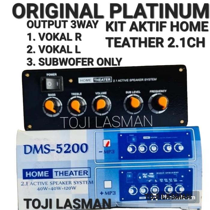 Hot Produk * DMS 5200 TAMPA KIT MP3 ) speaker aktif 2.1ch 2.1 home theater simbada sound system dms 