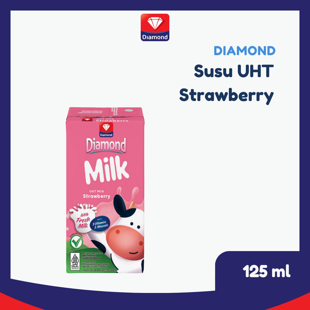 

Diamond Milk Susu UHT Strawberry 125 ML