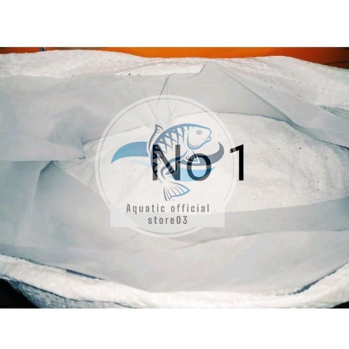 Pasir silika putih 18-20 kg / pasir silika putih karungan / Pasir silika putih halus No 1 karungan /