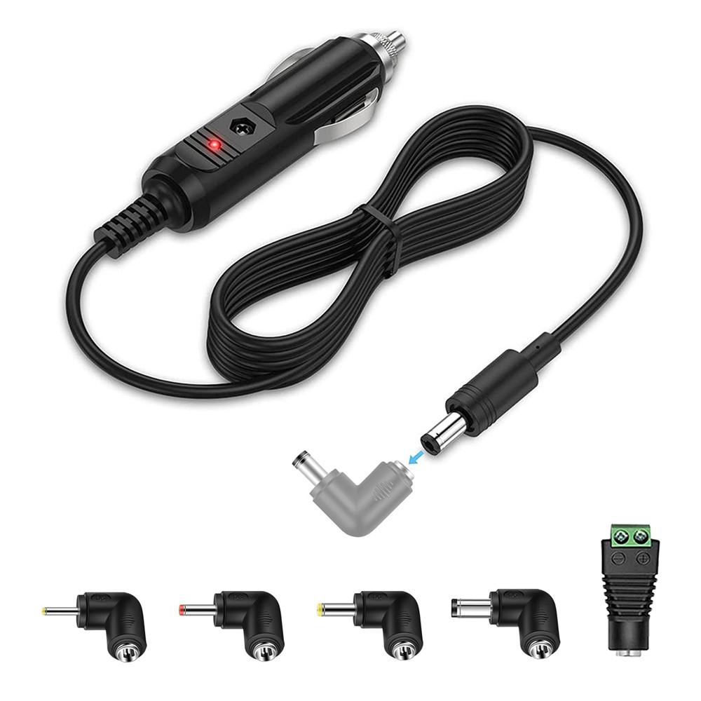 12V 2A Car Charger for Portable DVD Player, Seat Cushion, GPS, Portable Lunch Box, Speaker, DC 5.5x2