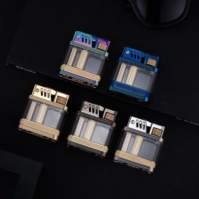 ZORRO New Windproof Metal Kero  sene Lighter Transparent Oil Tank Creative Retro Flint Petro leum Li