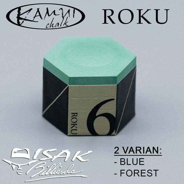 

Kamui Chalk - ROKU Japan Chalks Kapur Biliar Billiard Bilyard Ori Asli - Blue