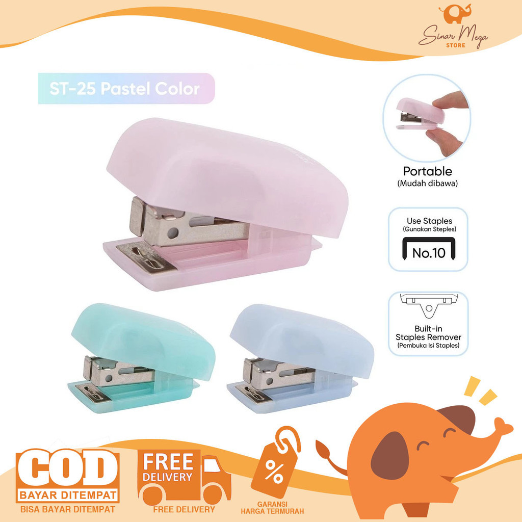 

Joyko Stapler Stepler Hekter Jepretan ST-25 Pastel Color