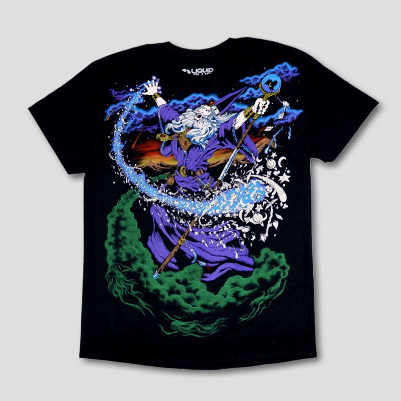 T-Shirt Liquid Blue - Wizard Bahan Cotton Combed 24s