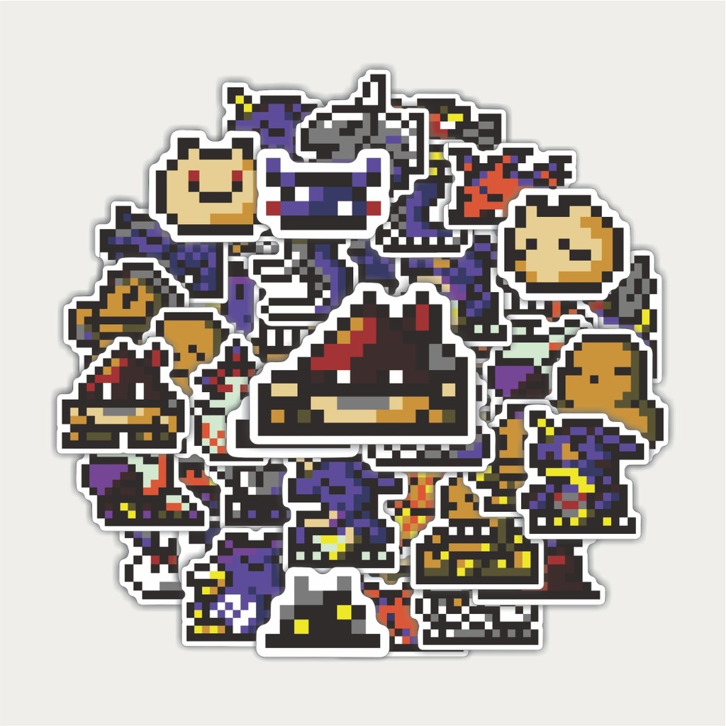

Sticker Pack Stiker Pixel Digimon V48 | Sticker TUMBLR | Stiker LAPTOP KOPER HELM