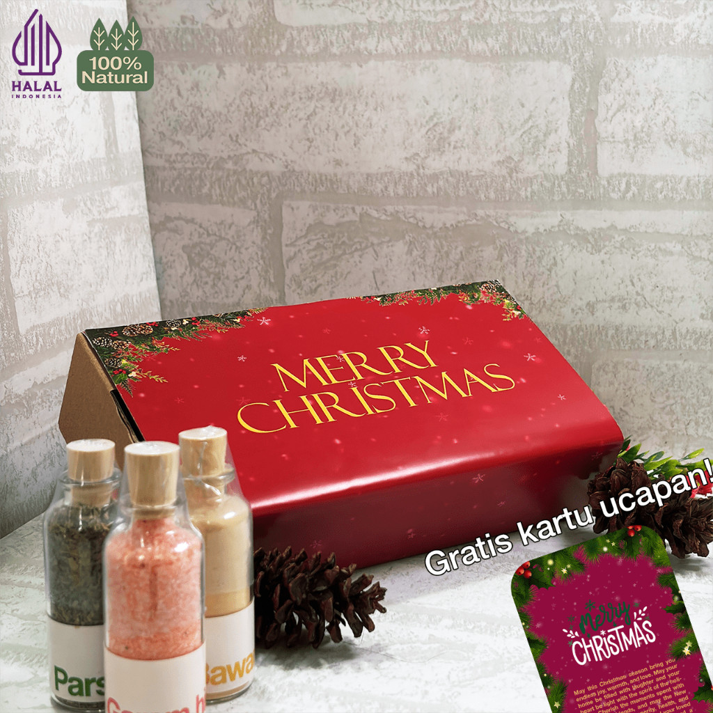 

[Christmas Edition] Hampers | Giftbox Bumbu/Rempah Edisi Natal | Parcel&Kado Free Kartu Ucapan
