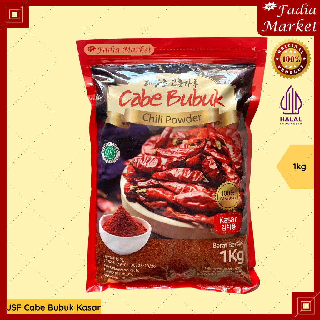 

Javasuperfood Bubuk Cabe Kasar Gochugaru 1kg | Korean Chili Powder Pedas untuk Masakan & Usaha Kuliner