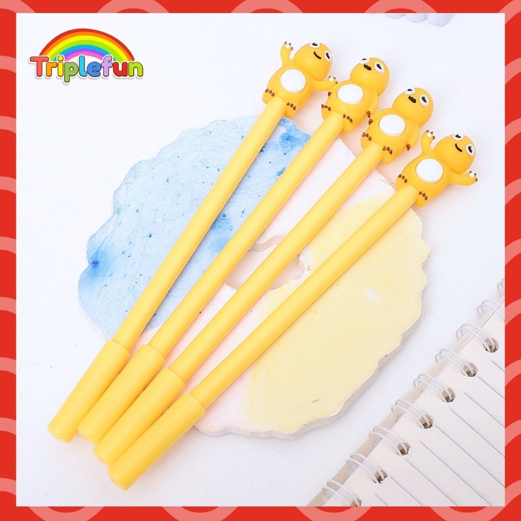 

Pena Gel Nailong Bolpen Bolpoin Karakter Dino Tinta Hitam Dinolong Dinosaurus Kuning Lucu