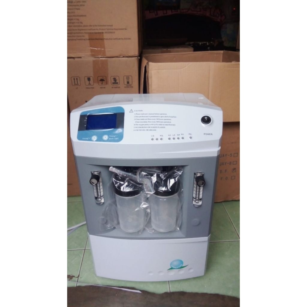 Oxygen Concentrator 10 Liter Merk Jay 10 New segel Garansi Ori