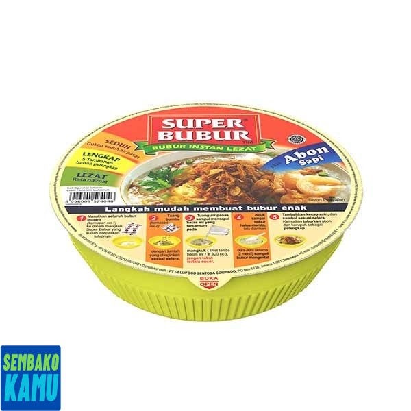 

Super Bubur Abon Sapi Cup 67 gr